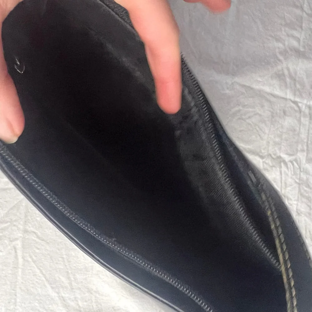 Vintage Lauren Ralph Lauren Black Leather Shoulder Bag Minimalist Y2K Classic